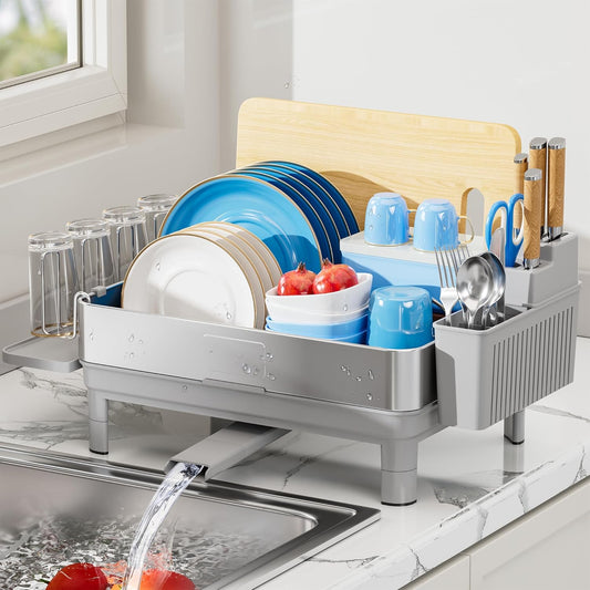 Dish Drying Rack, 304 Stainless Steel Dish Racks for Kitchen Counter