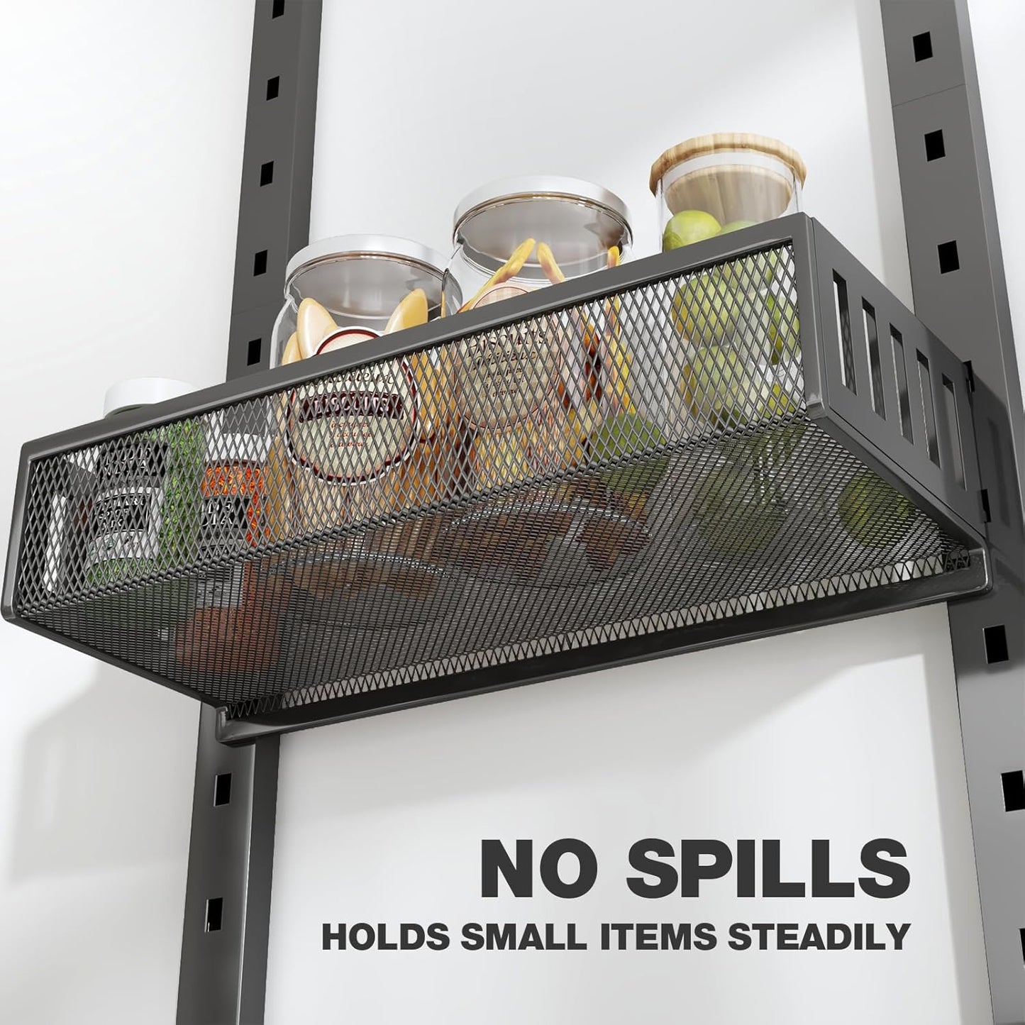 Pantry Door Organizers and Storage, 8-Tier Large Metal Heavy-Duty Frame Over the Door Spice Rack