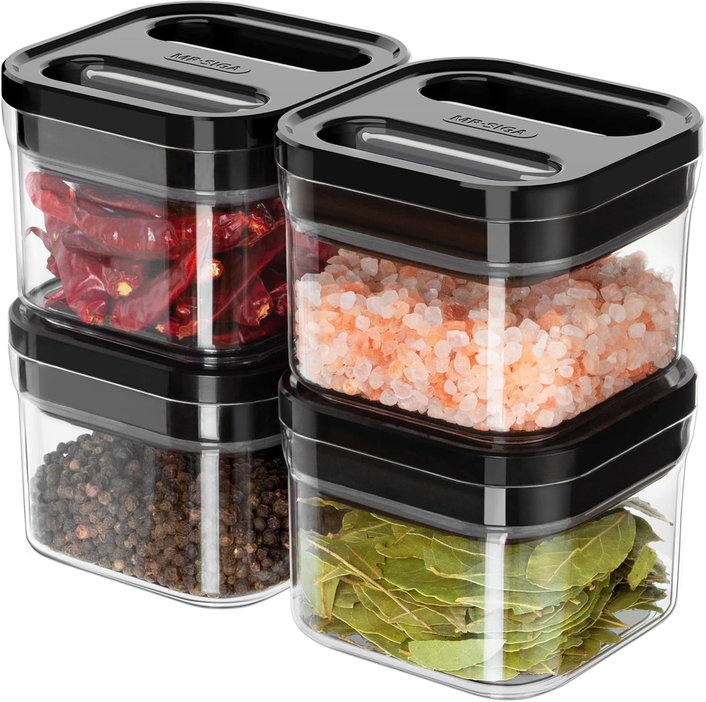 4 Pack Airtight Food Storage Container Set, BPA Free Kitchen Pantry Organization Canisters