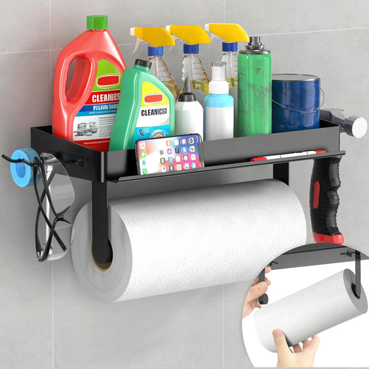 Wall Mount Paper Towel Holder with Phone Stand