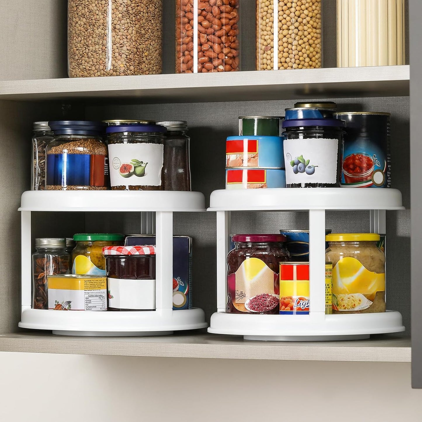 2 Tier 10" Turntable Lazy Susan Spice Organizer