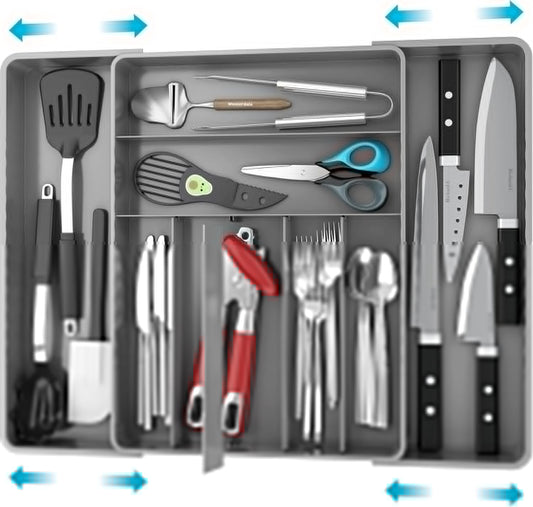 Expandable Kitchen Drawer Flatware Organizer