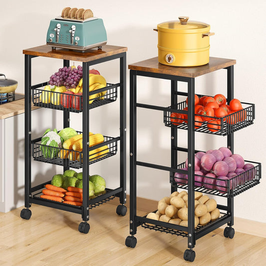 Fruit Basket Vegetable Stand for Kitchen Pantry