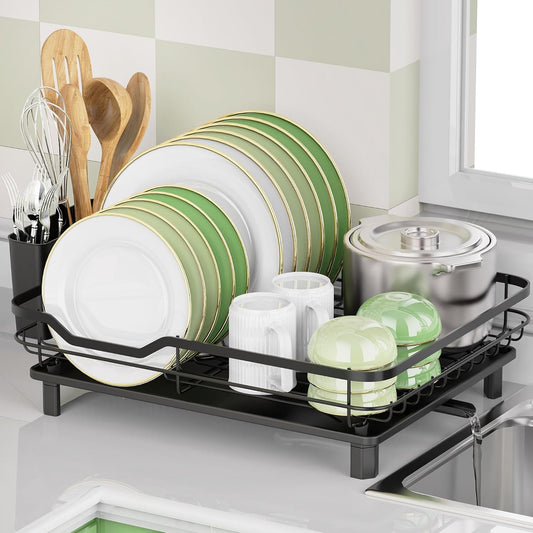 Dish Drying Rack, Stainless Steel Rustproof Dish Rack for Kitchen Counter