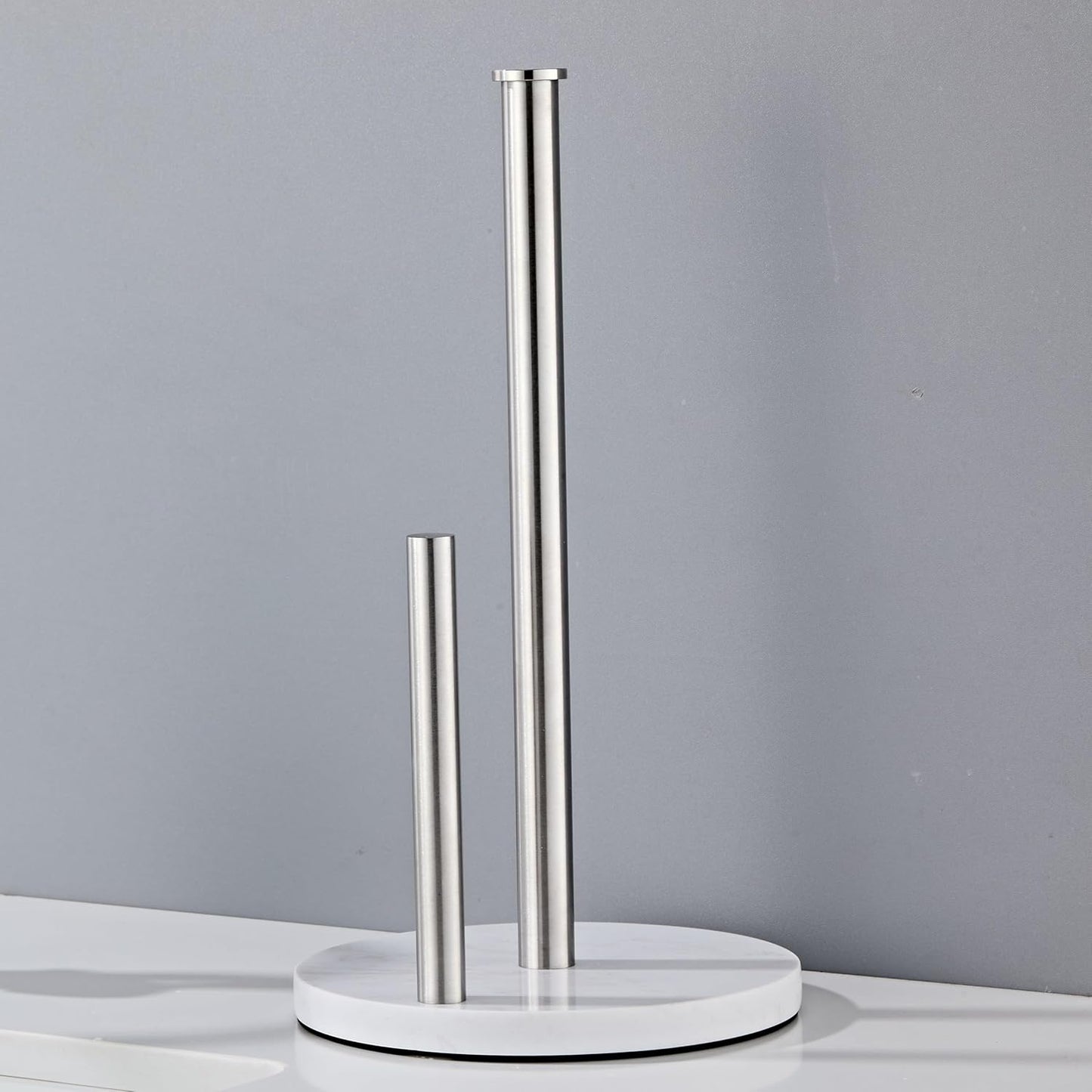Brushed Nickel Paper Towel Holder,Stainless Steel Paper Towel Holder for Kitchen Roll Organize