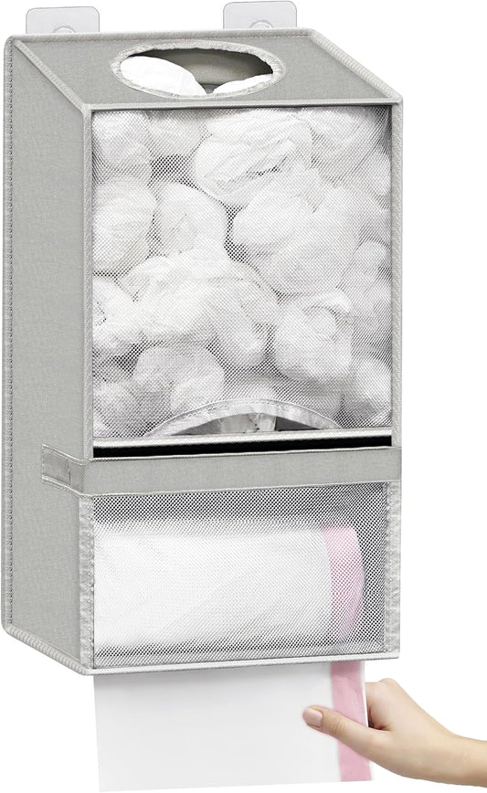 Wall Mount Plastic Bag Holder - Large Oxford Cloth Grocery Bag Holder