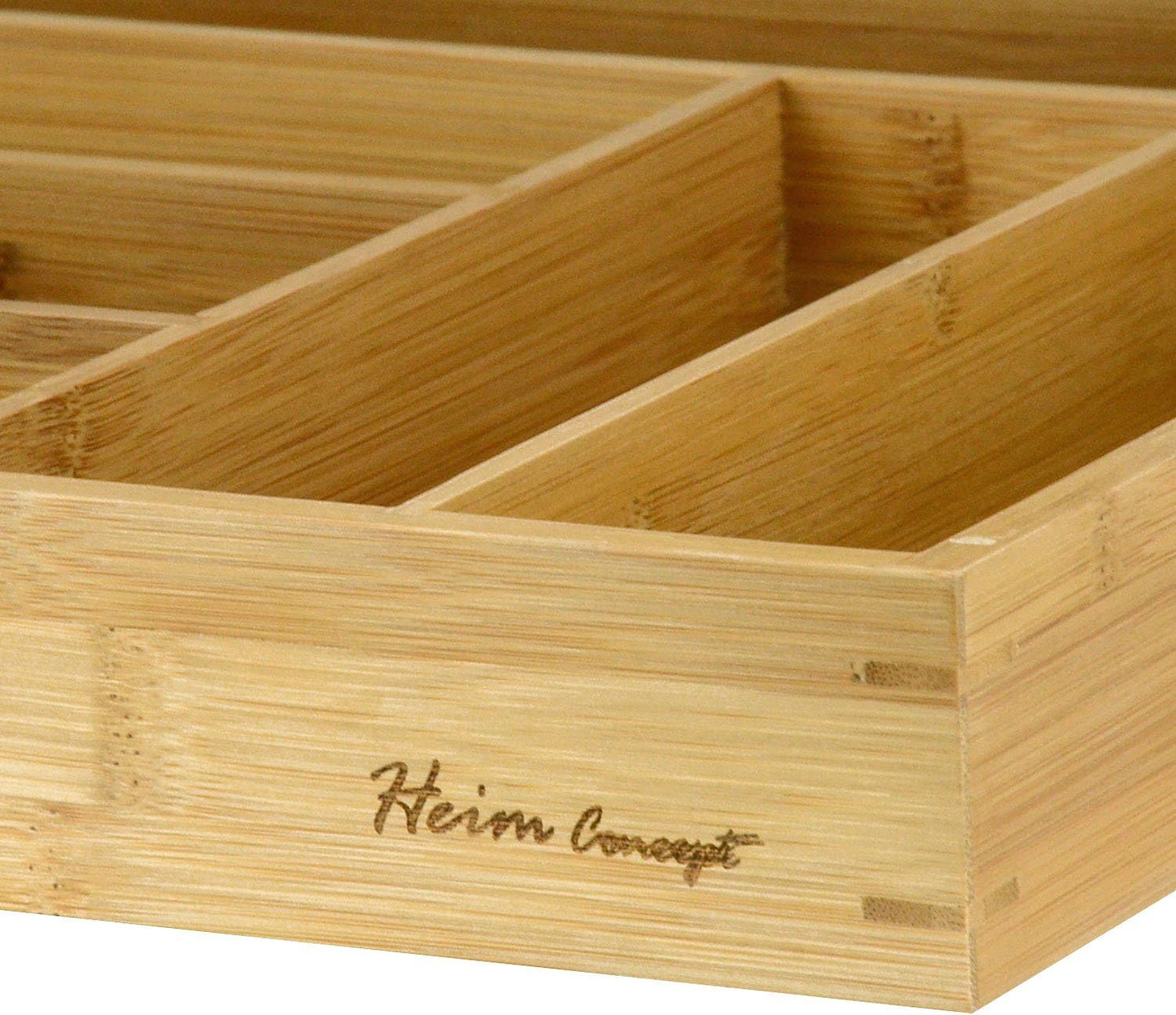 Drawer Organizer Bamboo Cutlery Tray Silverware Organizer/Utensil Holder