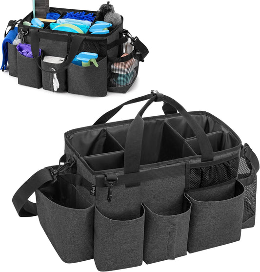 Wearable Cleaning Caddy Bag with 4 Foldable Dividers