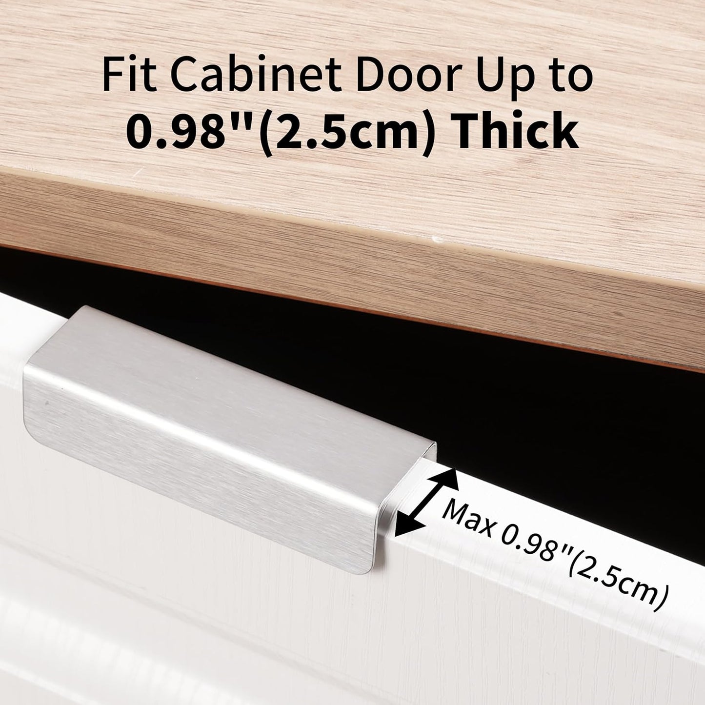 Over Cabinet Door Paper Towel Holder for Kitchen Cabinet Brushed Stainless Steel