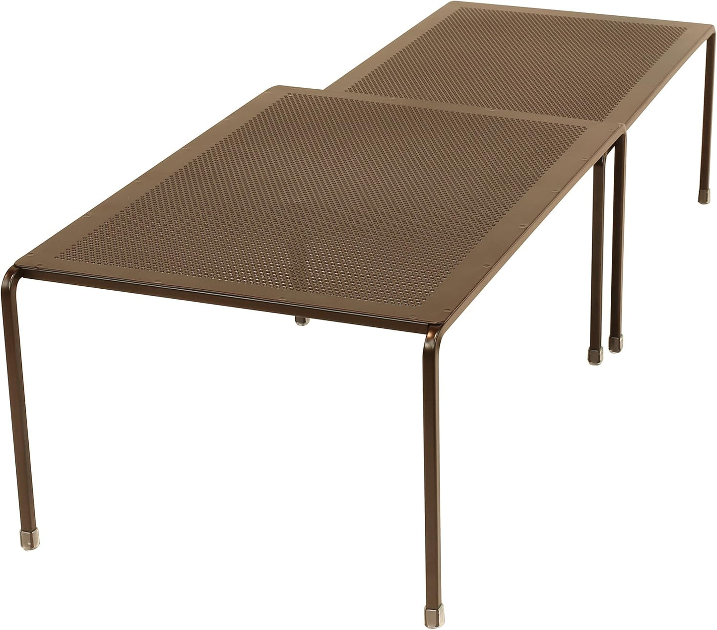 Expandable Cabinet Shelf Organizer for Kitchen Cabinet and Counter, Bronze