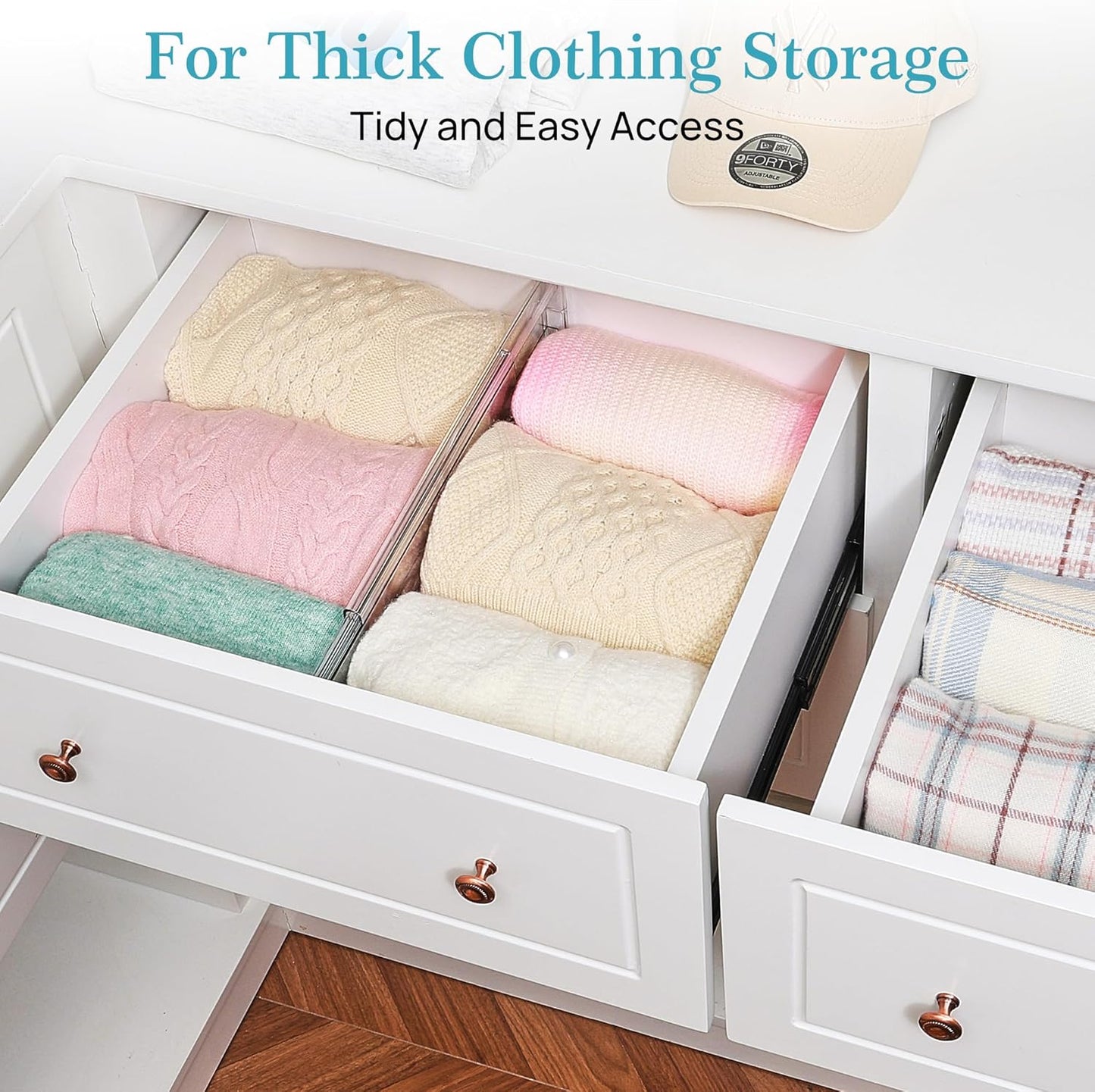 8 Pack 6" Tall Upgrade Drawer Dividers for Big and Deep Drawer
