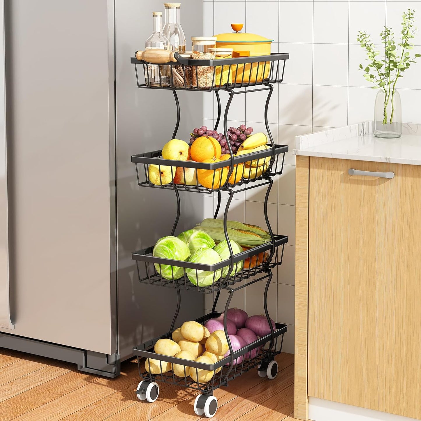 Fruit Basket Kitchen Pantry Organizers and Storage