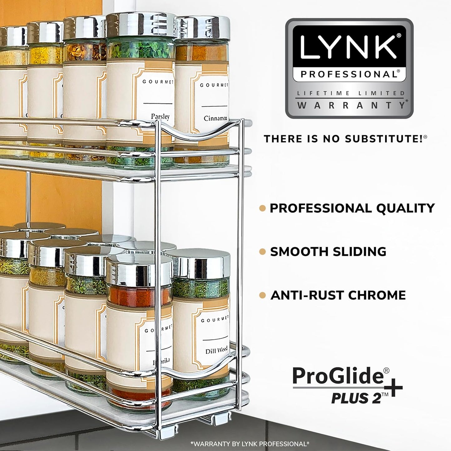 LYNK PROFESSIONAL® Pull Out Spice Organization for Cabinets