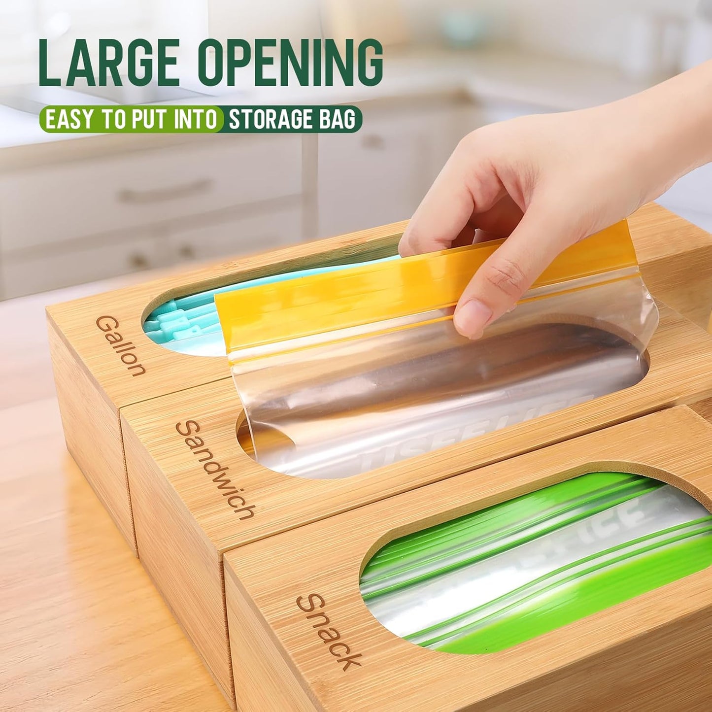 Individual Storage Bag Organizer for Kitchen Drawer