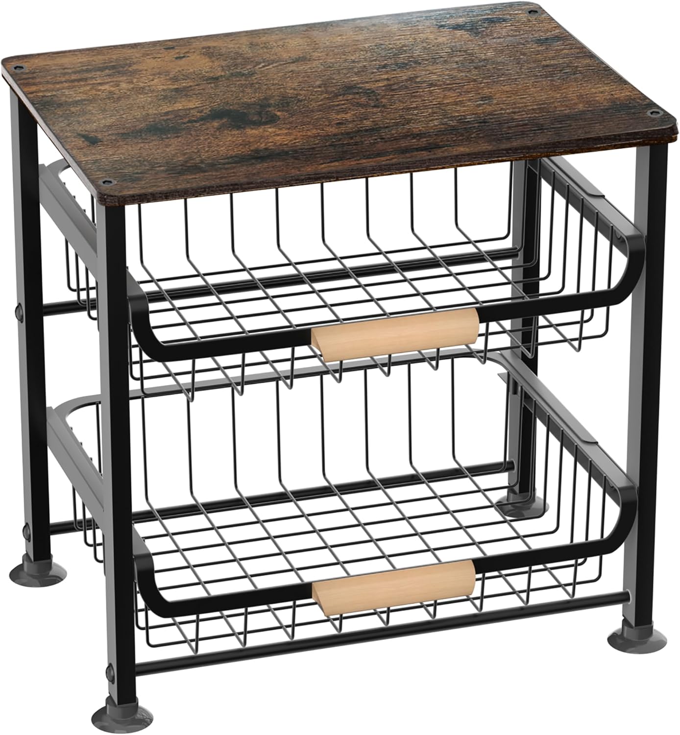 3-layer Kitchen Fruit Storage Basket Snack Rack