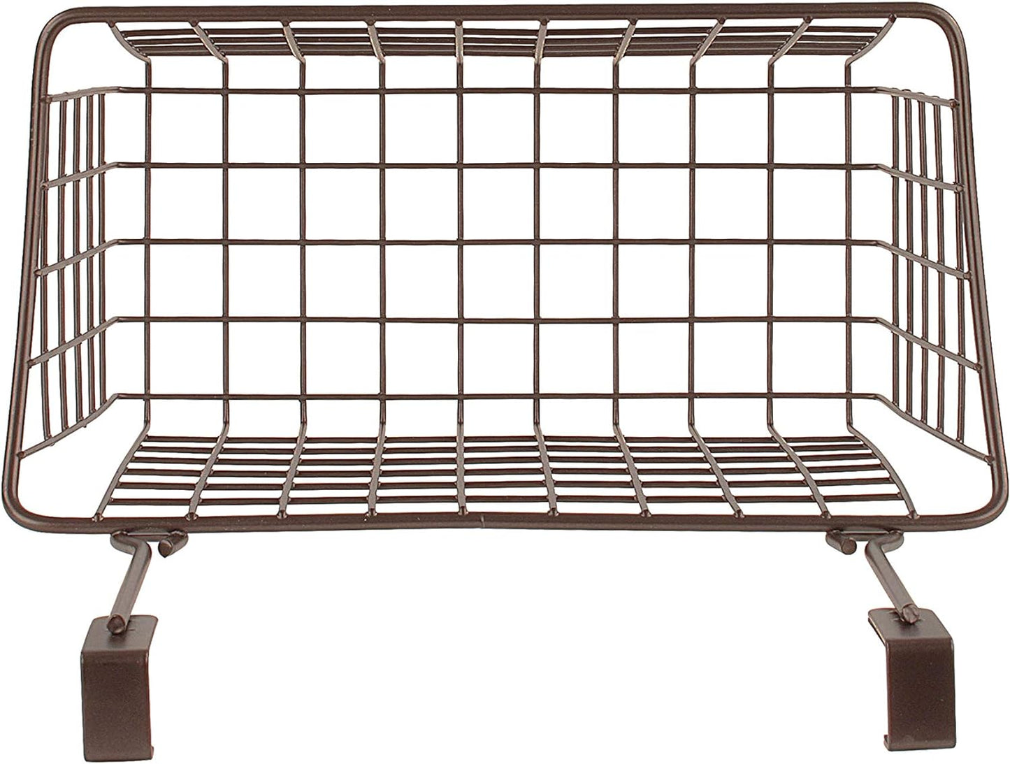 Medium Cabinet Door Wire Basket Grid Over Cabinet Organizer Bronze