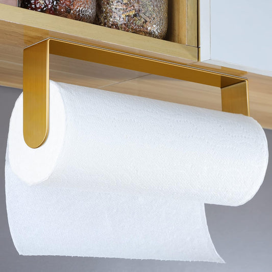 YIGII Adhesive Paper Towel Holder Under Cabinet