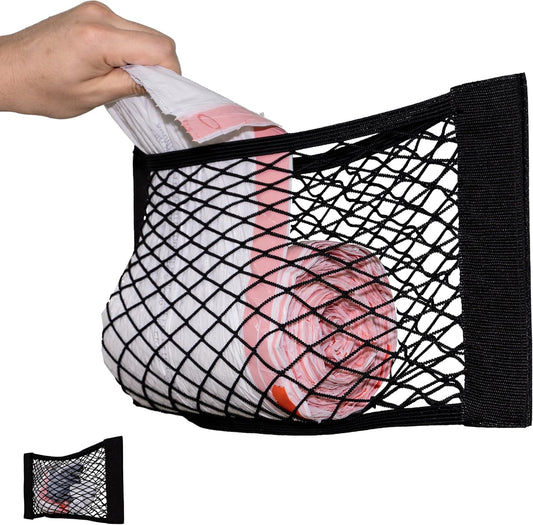 Extra Large Trash Bag Holder Mesh Storage Net Grocery Bag Organizer Dispenser for Aluminum Foil