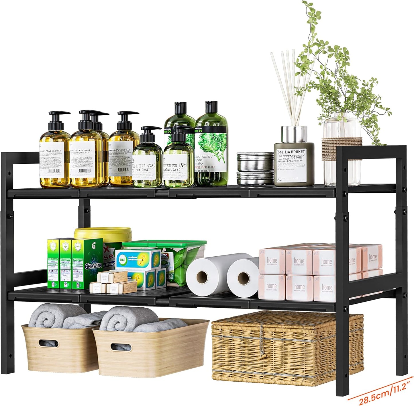 Under Sink Organizer and Storage 16.5"-30.7" Expandable Length