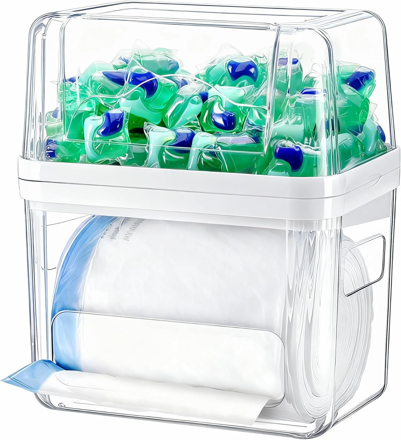 Trash Bag Dispenser Dishwasher Pod Organizer