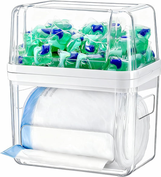 Trash Bag Dispenser Dishwasher Pod Organizer
