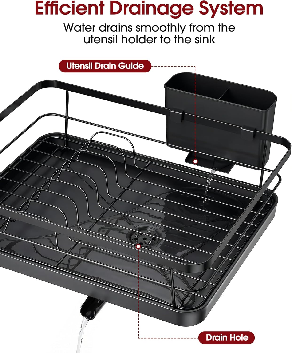 Stainless Steel Dish Drying Rack for Kitchen Counter