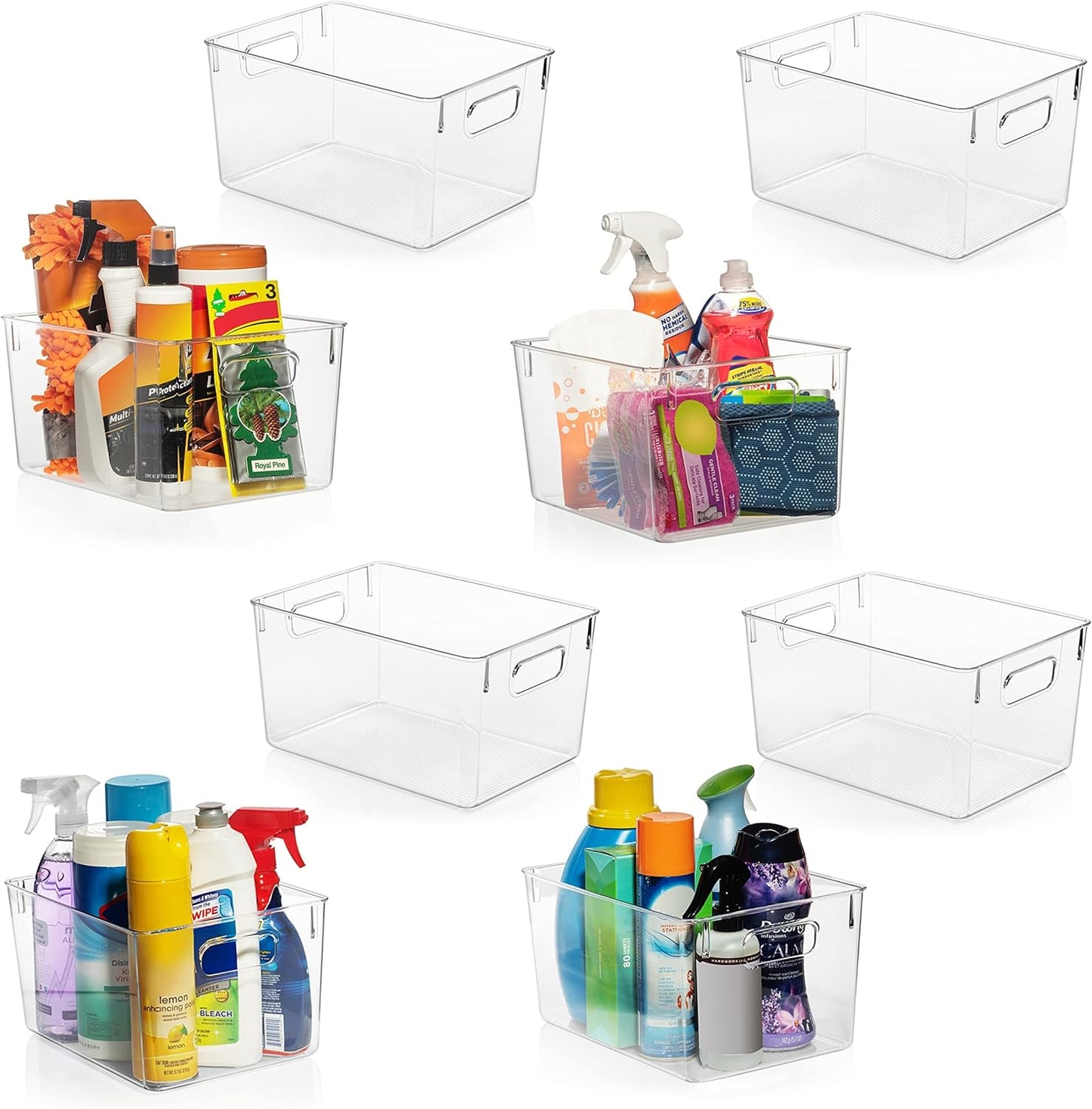 Clear Plastic Storage Bins – Pantry Organizers & Storage Containers