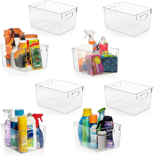 Clear Plastic Storage Bins – Pantry Organizers & Storage Containers
