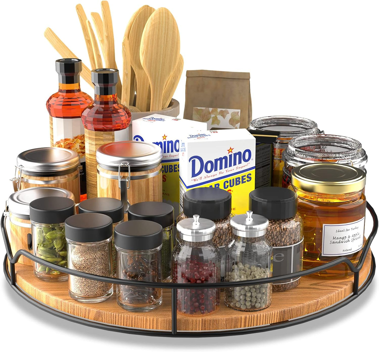 Lazy Susan Turntable Organizer for Cabinet Pantry Kitchen Countertop Refrigerator Cupboard