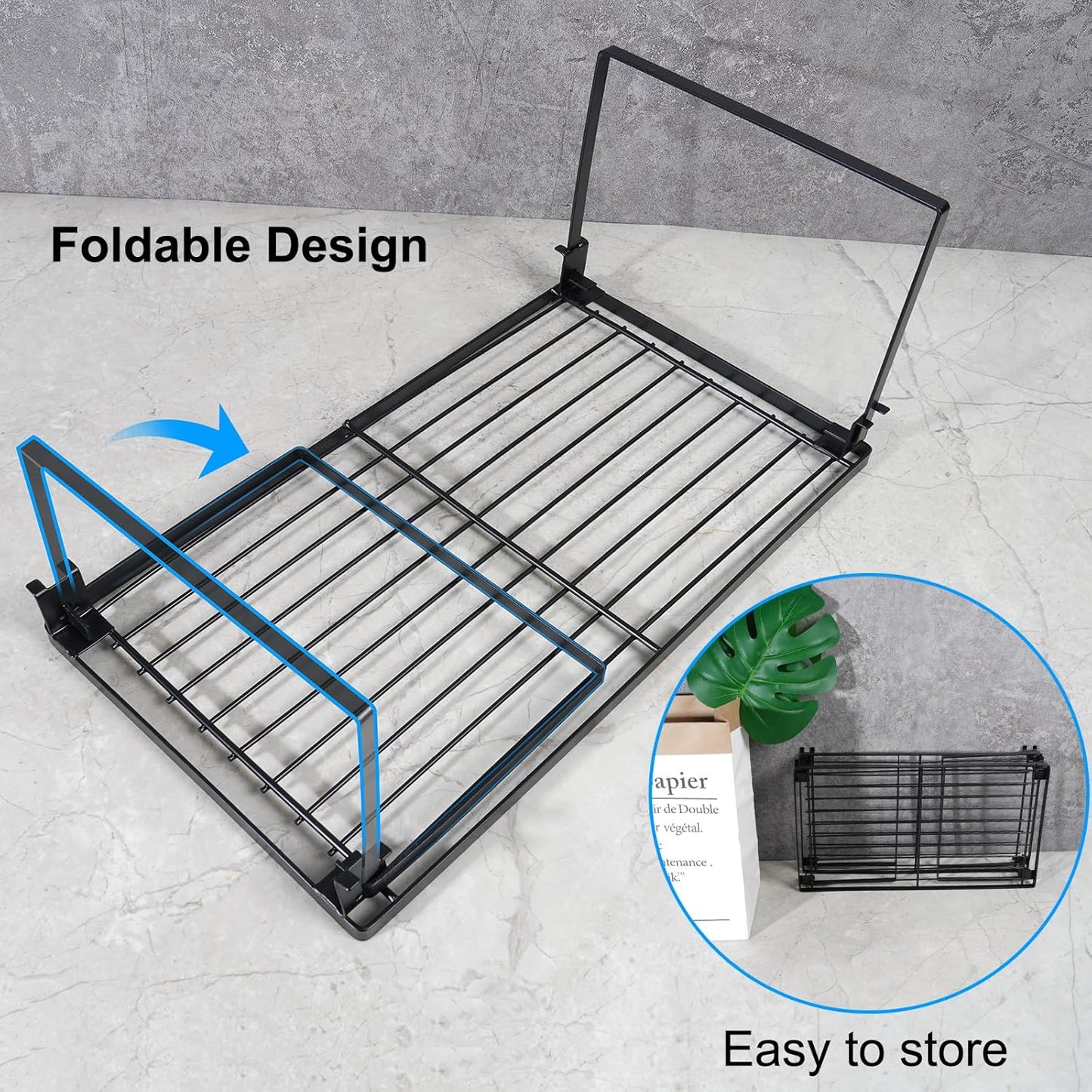 [2 Pack] Stackable Kitchen Storage Shelf Rack