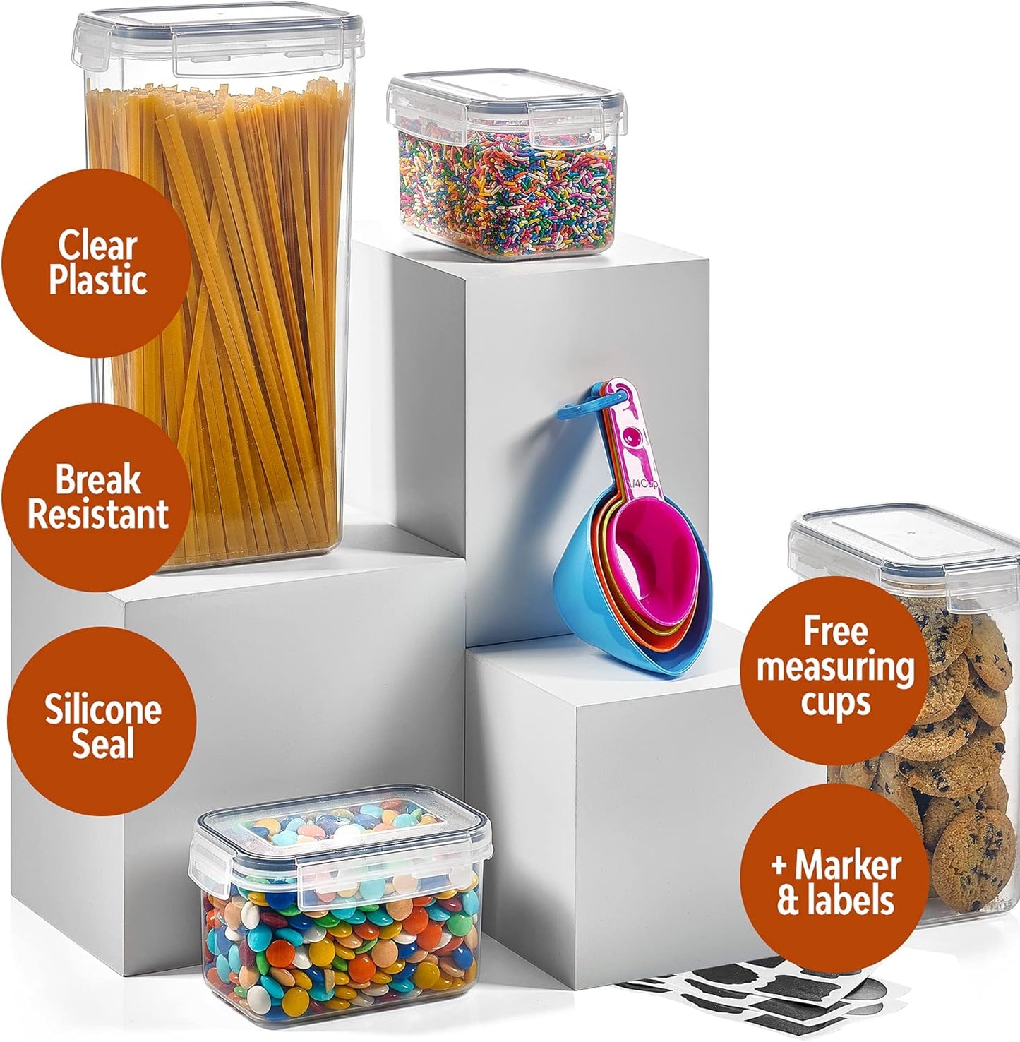 24 Pack Airtight Food Storage Container Set