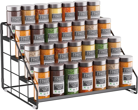 Spice Rack Organizer for Cabinet, 4 Tiered Spice Rack Organizer