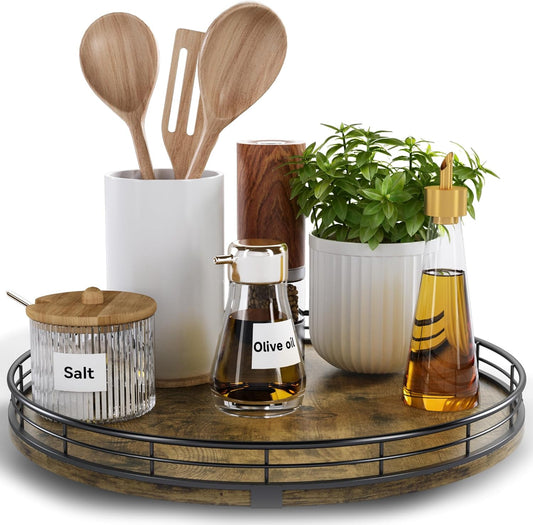 Lazy Susan Turntable Organizer for Table Top