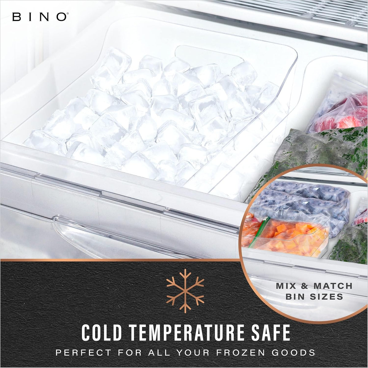 BINO | Plastic Organizer Bins, Small - 8 Pack | The SOHO Col