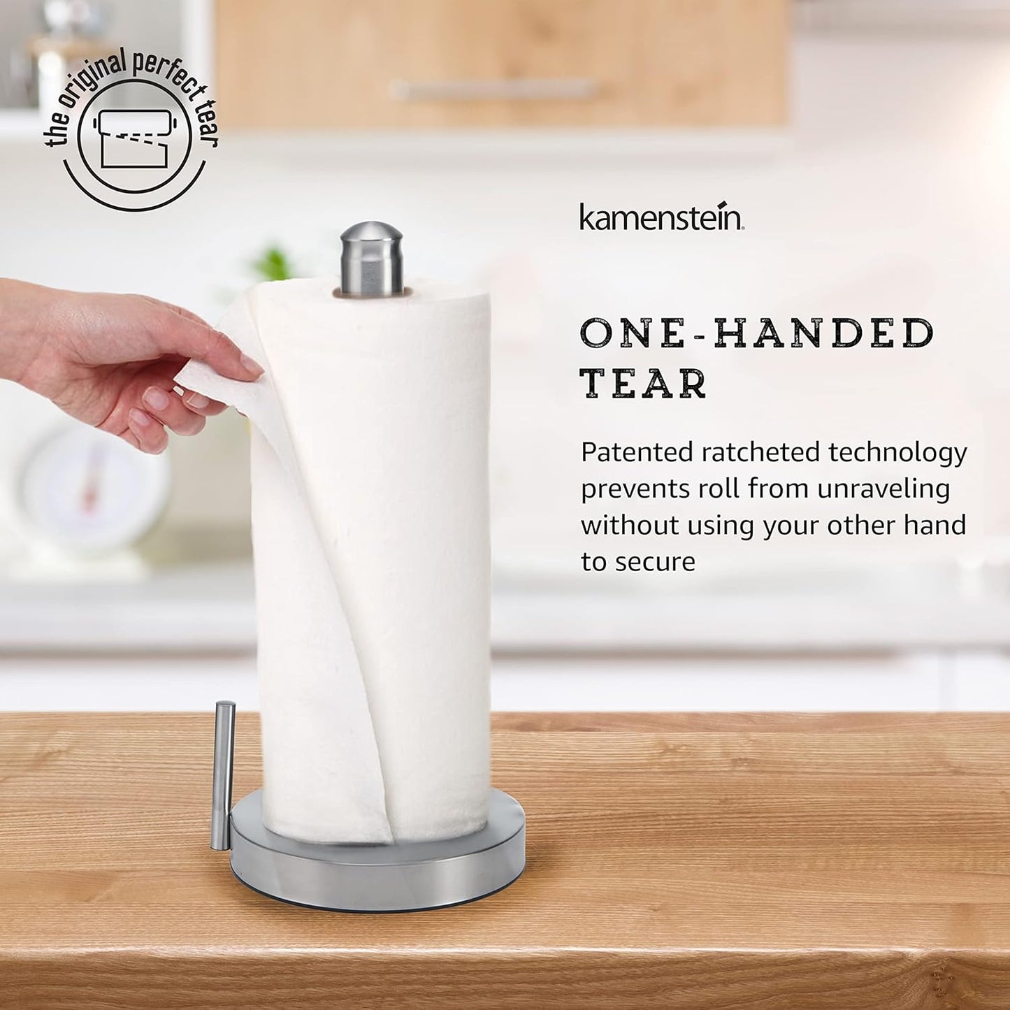 Perfect Tear Paper Towel Holder, 13-inch, Silver 2