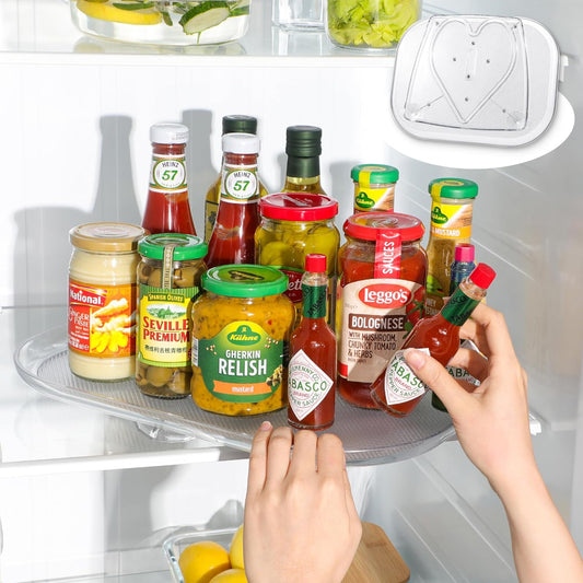Lazy Susan Organizer Turntable 15.67''x11.7'' for Refrigerator Organizers and Storage