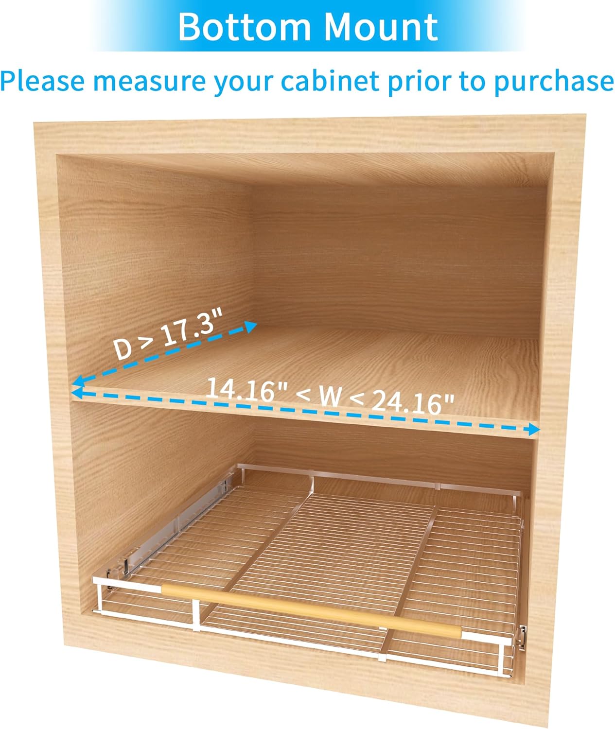 Expandable Pull Out Drawer Cabinet Organizer