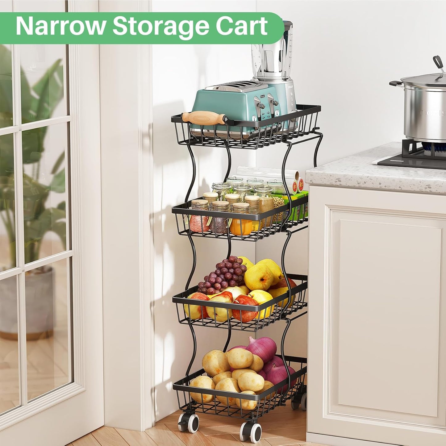 Fruit Basket Kitchen Pantry Organizers and Storage