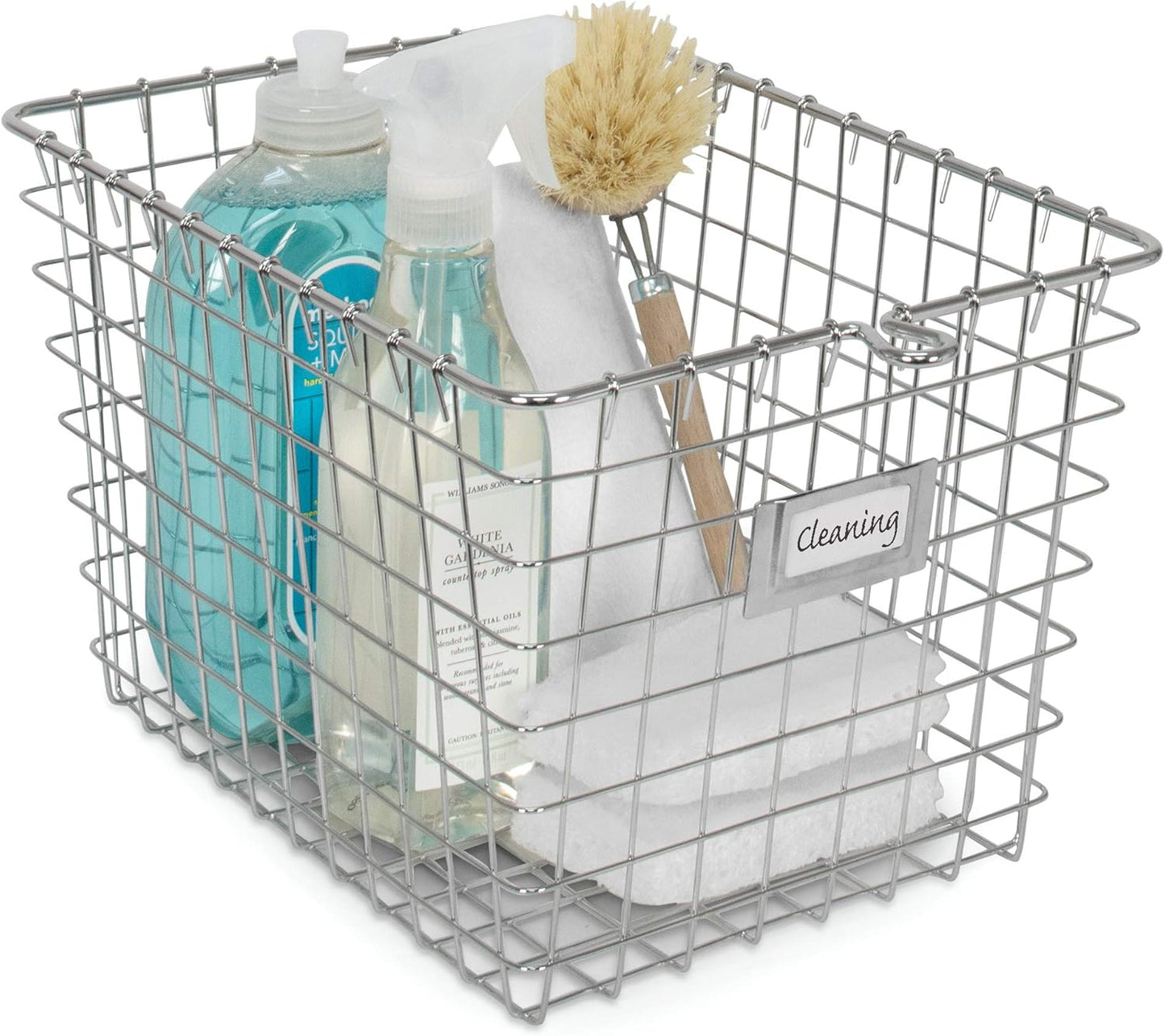 Diversified Wire Storage Basket, Small, Chrome
