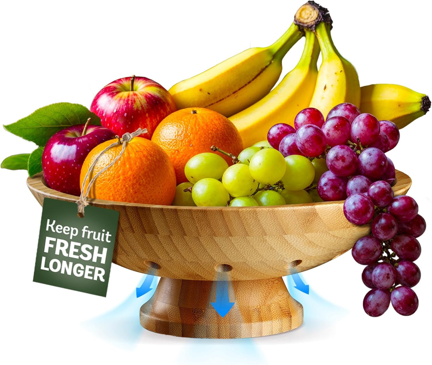 Fruit Basket for Kitchen Counter - Fruit Bowl for Kitchen Counter