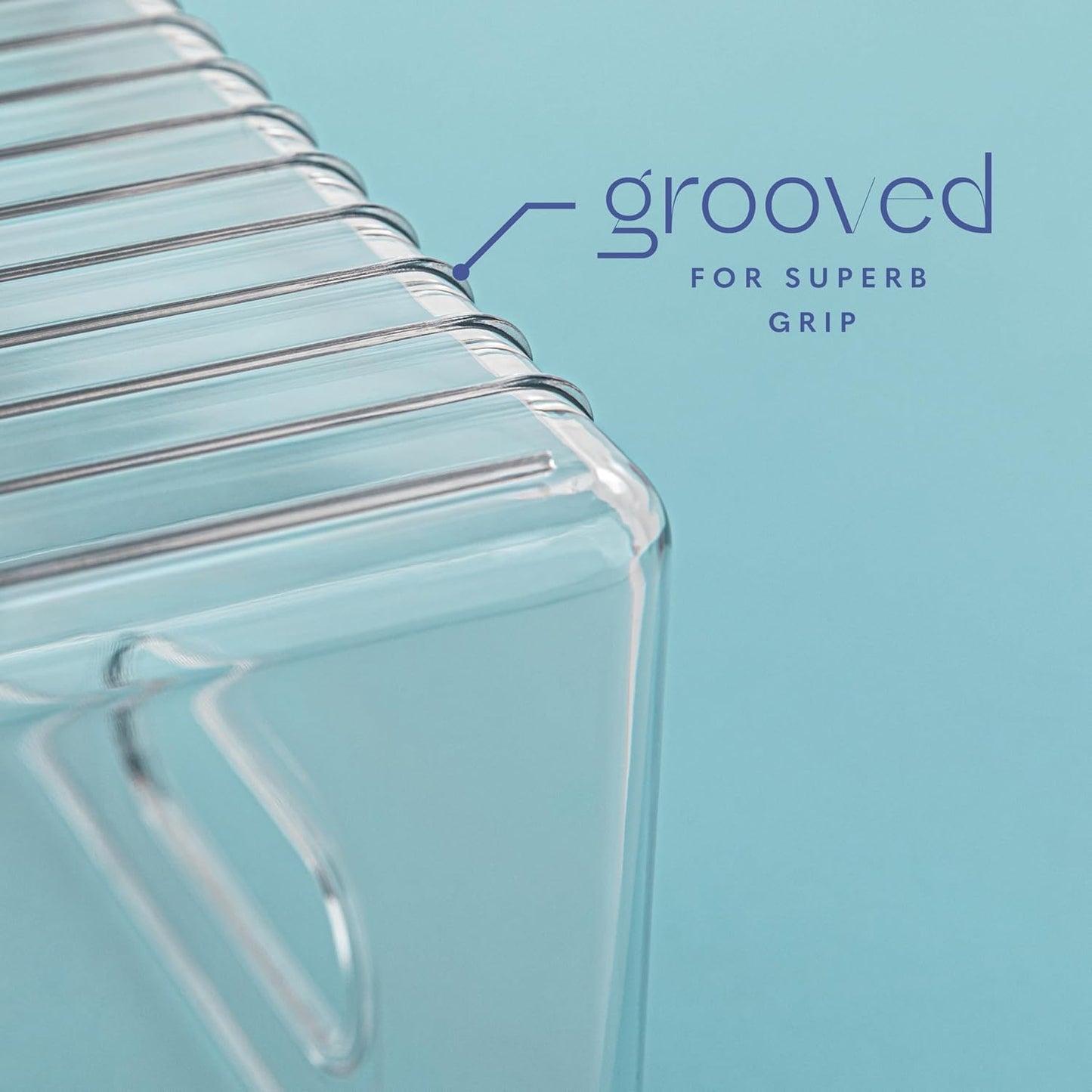 Plastic Food Storage 2 Pack Clear Container Bin with Handles for Organizing Kitchen, Pantry