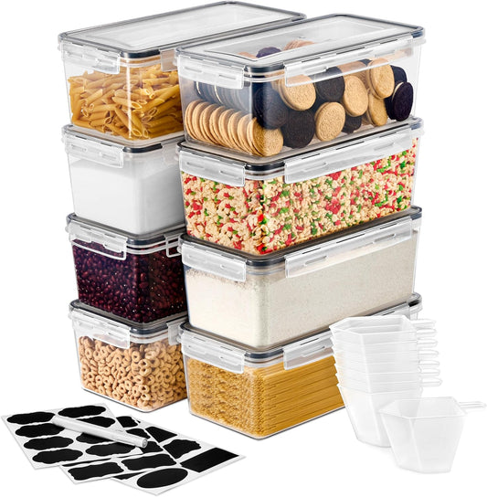 Food Storage Containers - Pack of 8 - Air Tight