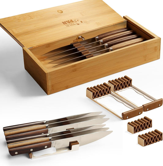 Kid Safe In-Drawer Bamboo Box, for Chef Knives or Steak Knives