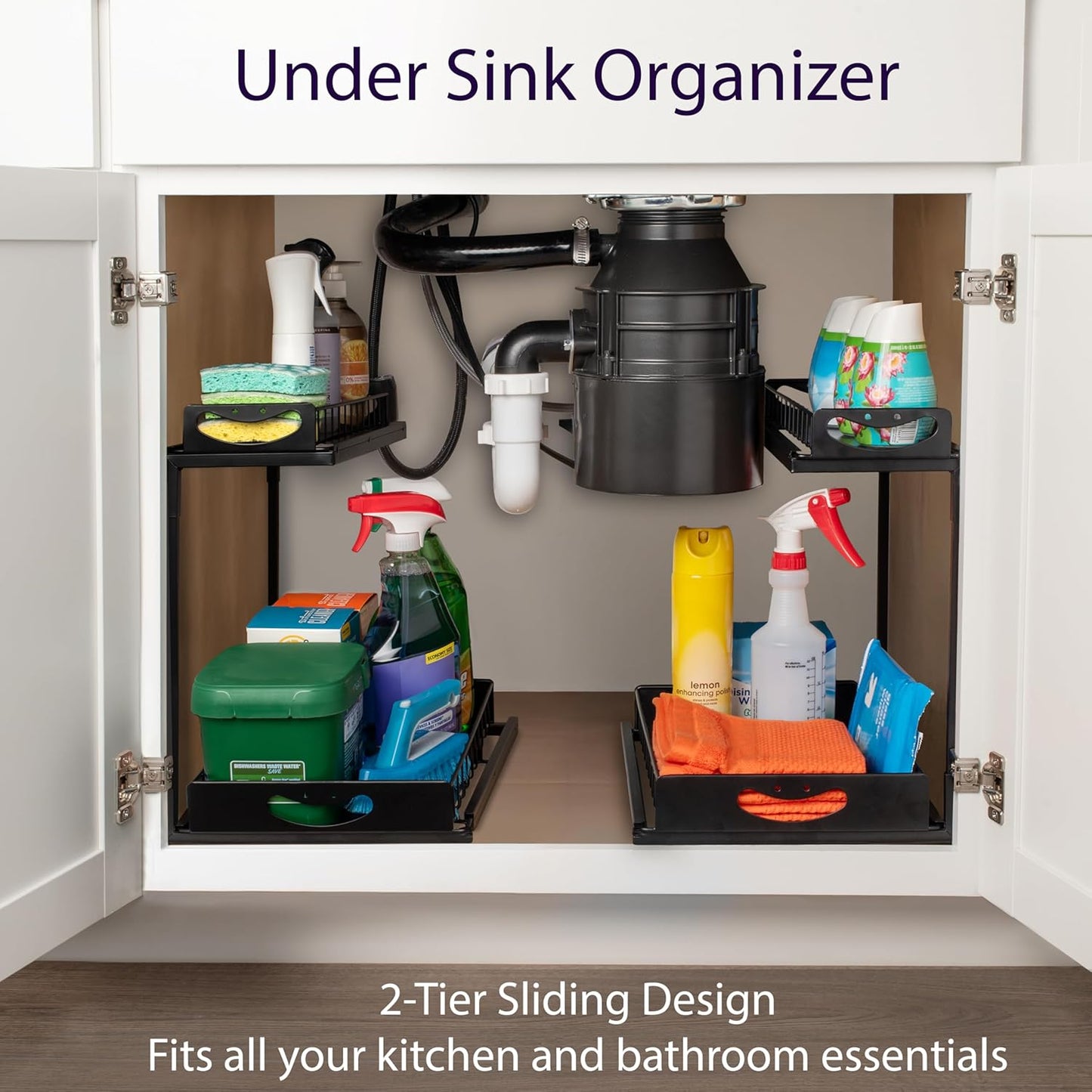 Under Sink Organizer, Pull Out Cabinet Organizer