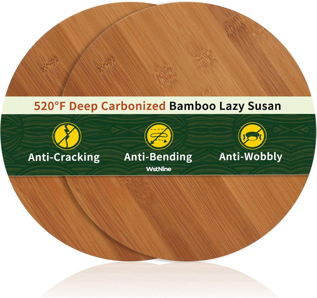 Bamboo Wood Lazy Susan 11"