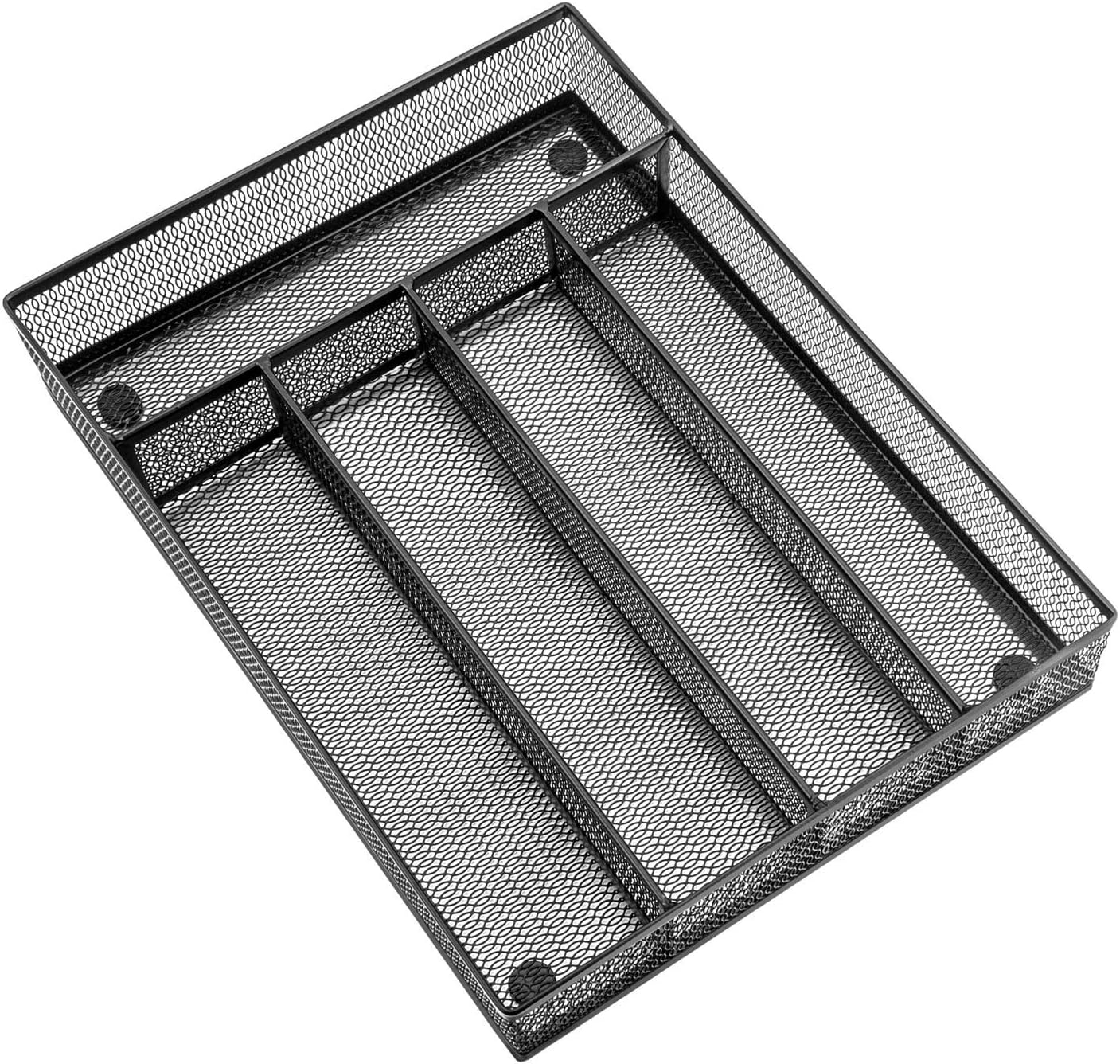 Utensil Drawer Organizer, Mesh Wire Silverware Organizer Divider for Kitchen