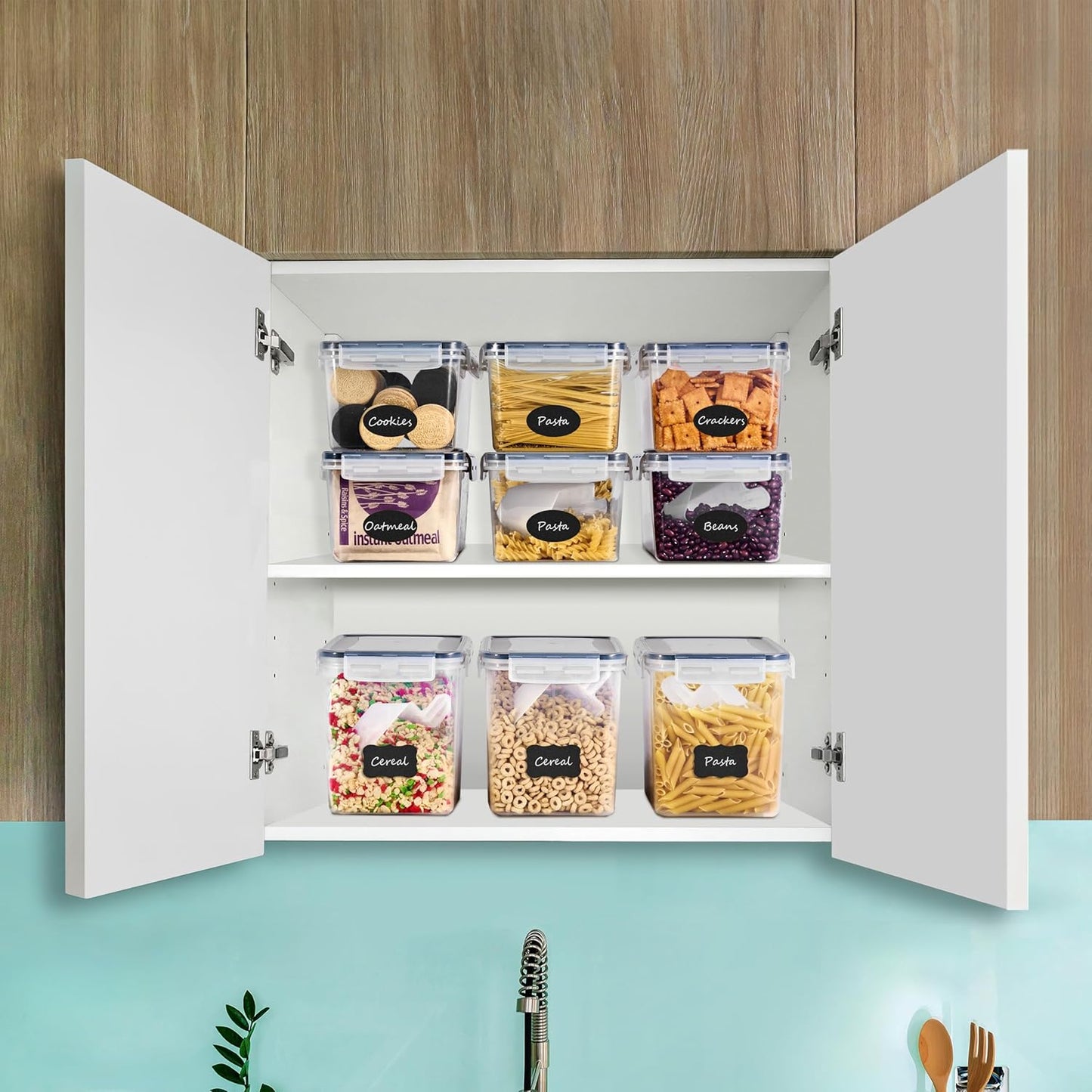 Food Storage Containers - Pack of 8 - Air Tight