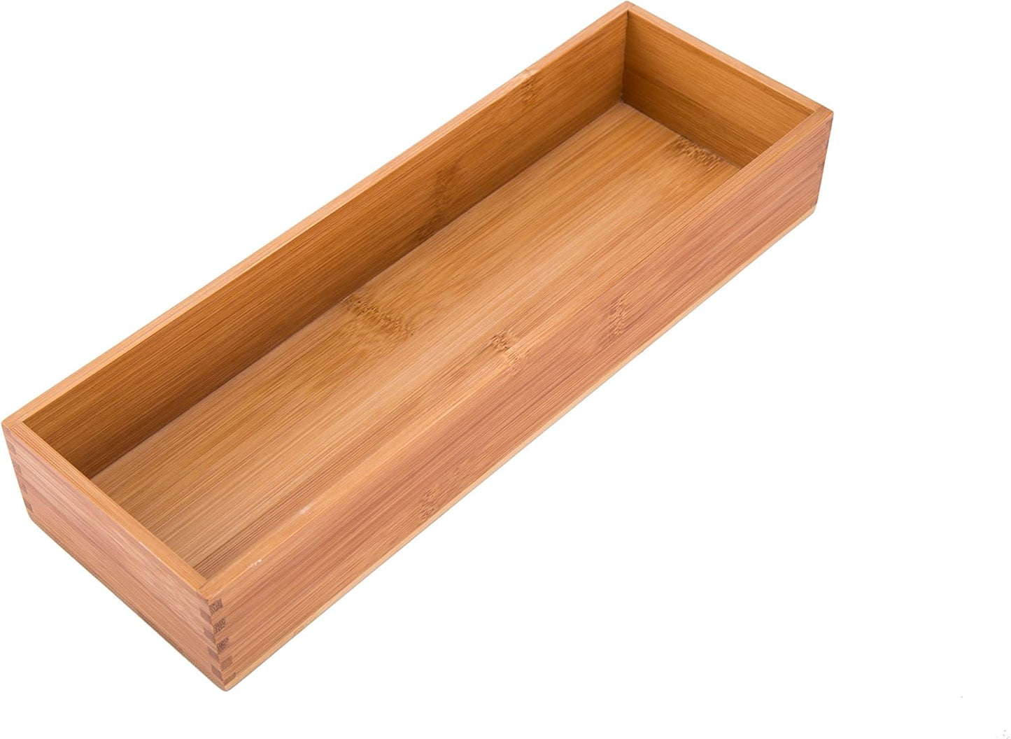 Bamboo Drawer Oragnizer Box, Kitchen Seasoning Organizer Tray, Tableware Knife Fork Organizer Box