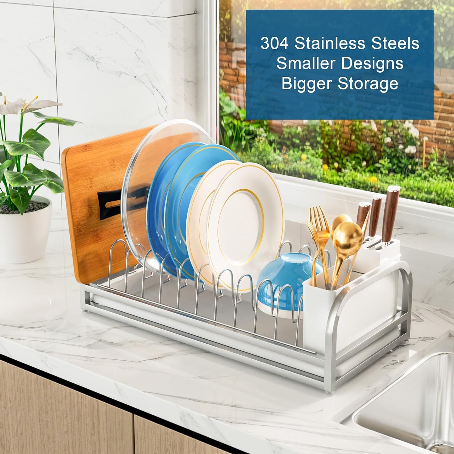 Dish Drying Rack for Small Kitchen Counter