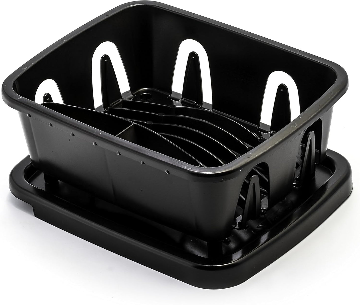 RV Mini Dish Drainer & Tray - Features a Sloped Drain Tray Design